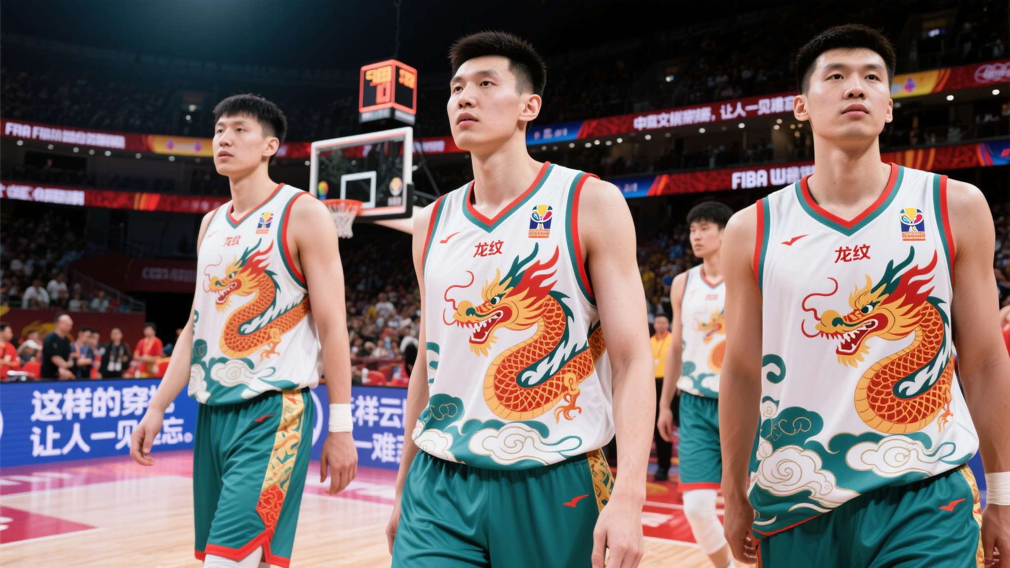 fiba男篮世界杯赛程 走近FIBA世界杯现场,你会发现身着中国特色球衣的队伍格外醒目。这些战袍并非简单